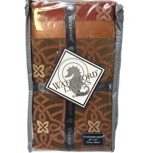 Waterford Pillowcase Bogden Cinnabar One Standard Sham Satin Luxury NEW